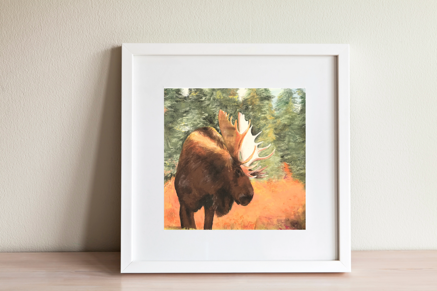 "Strength of a Moose" Soft Pastel Art Print